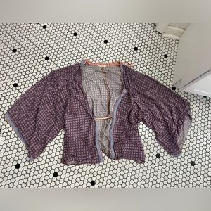 Sim & Sam lightweight boho open front cardigan size large / XL